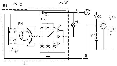 Схема подключения генератора камаз старого образца